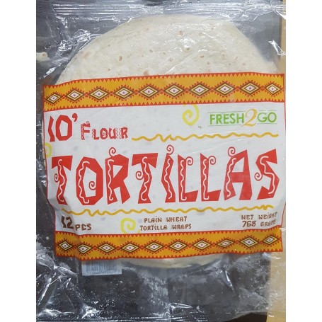 Fresh2Go Tortilla Frozen 10' 12pcs