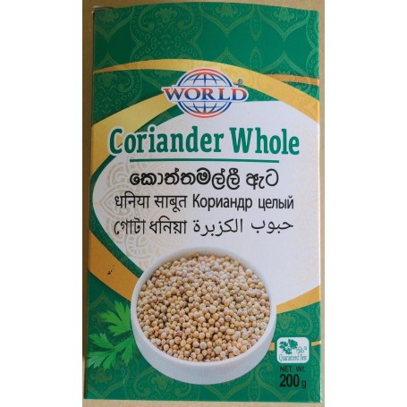 World Coriander Whole 200g