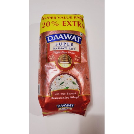 Daawat Basmati Long Grain Rice 1.2kg